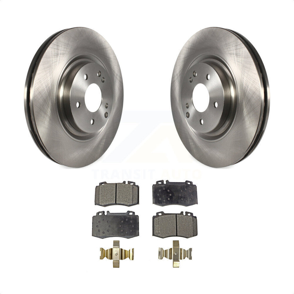 Front Disc Brake Rotors And Semi-Metallic Pads Kit For Mercedes-Benz C230 C320 SLK350 K8F-100483 by Transit Auto