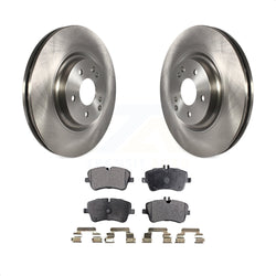 Front Disc Brake Rotors And Semi-Metallic Pads Kit For Mercedes-Benz SLK280 C320 With Sport Package K8F-100484