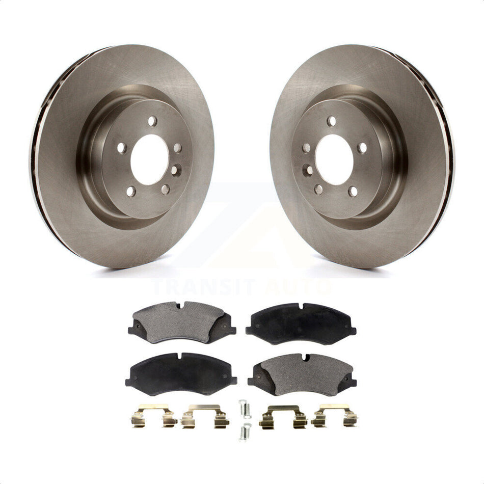 Front Disc Brake Rotors And Semi-Metallic Pads Kit For Land Rover Range Sport LR4 Discovery K8F-100487 by Transit Auto