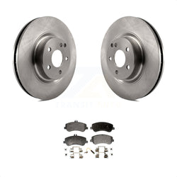 Front Disc Brake Rotors And Semi-Metallic Pads Kit For Mercedes-Benz GLK350 GLK250 K8F-100491