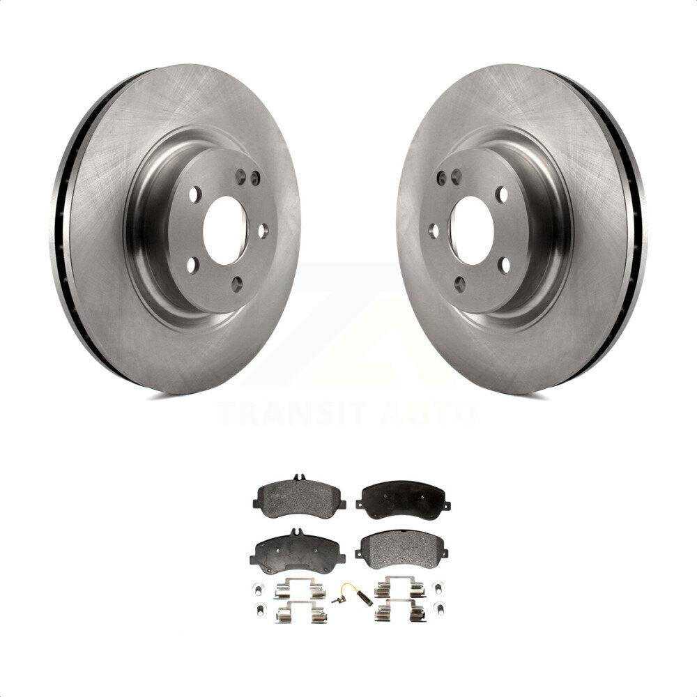 Front Disc Brake Rotors And Semi-Metallic Pads Kit For Mercedes-Benz GLK350 GLK250 K8F-100491 by Transit Auto