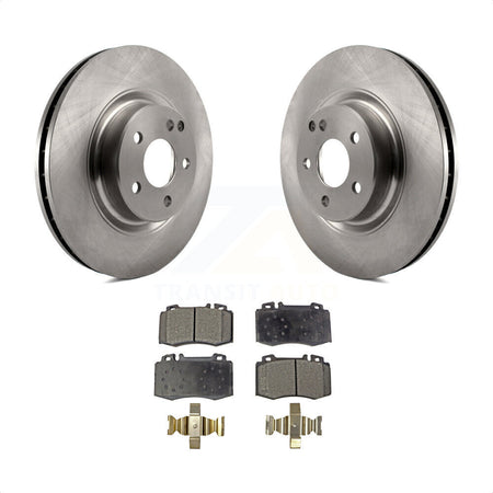 Front Disc Brake Rotors And Semi-Metallic Pads Kit For Mercedes-Benz CLS550 CLS500 E550 K8F-100492 by Transit Auto