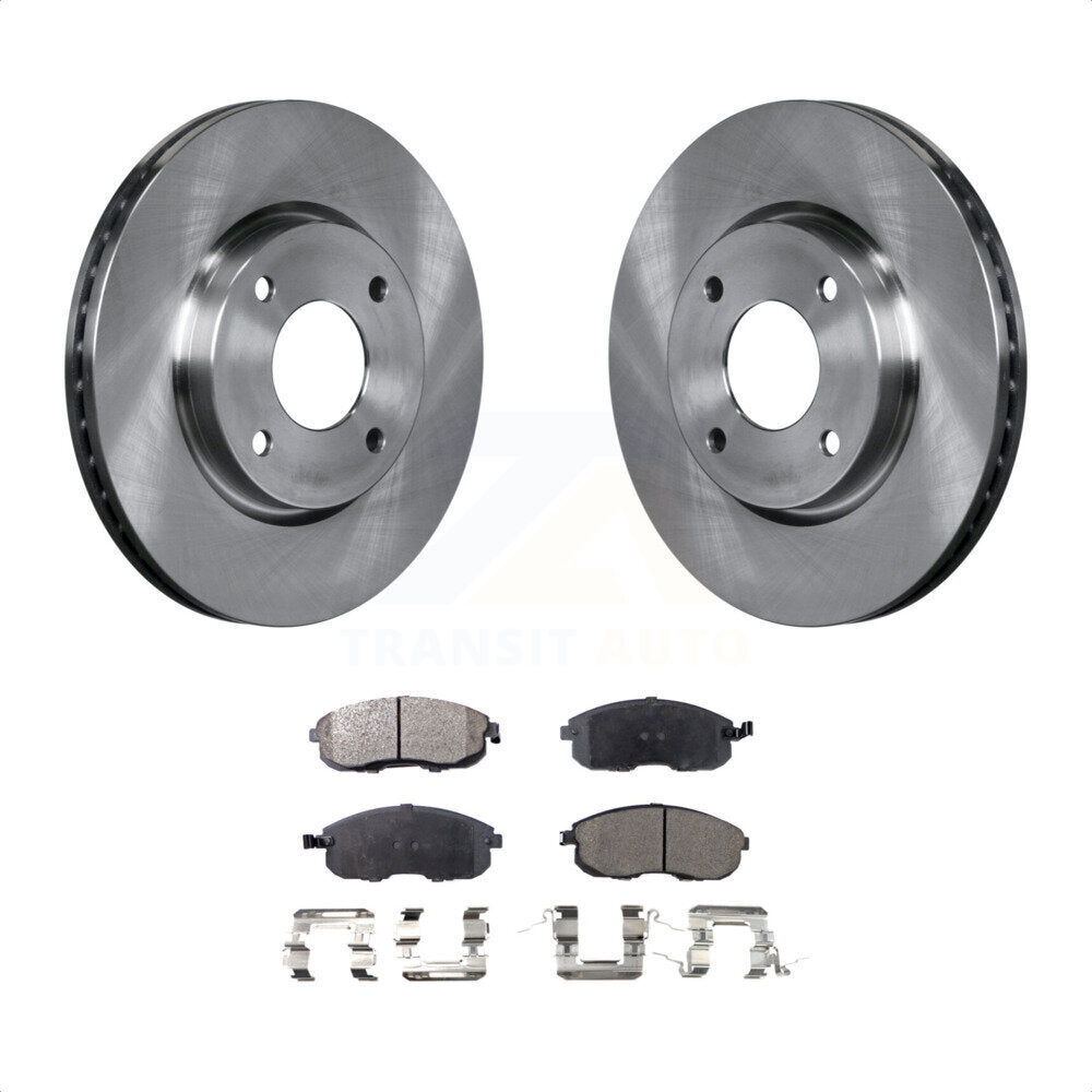 Front Disc Brake Rotors And Semi-Metallic Pads Kit For Nissan Sentra Versa Cube K8F-100497 by Transit Auto