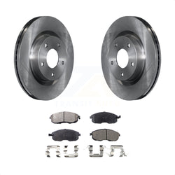 Front Disc Brake Rotors And Semi-Metallic Pads Kit For Nissan Altima K8F-100498