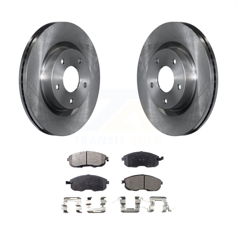 Front Disc Brake Rotors And Semi-Metallic Pads Kit For Nissan Altima K8F-100498 by Transit Auto