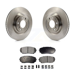 Front Disc Brake Rotors And Semi-Metallic Pads Kit For 2007-2015 Mazda CX-9 K8F-100502