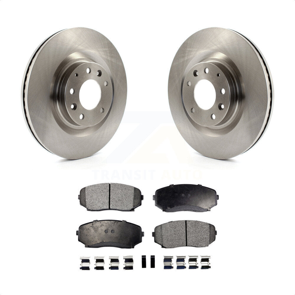 Front Disc Brake Rotors And Semi-Metallic Pads Kit For 2007-2015 Mazda CX-9 K8F-100502 by Transit Auto