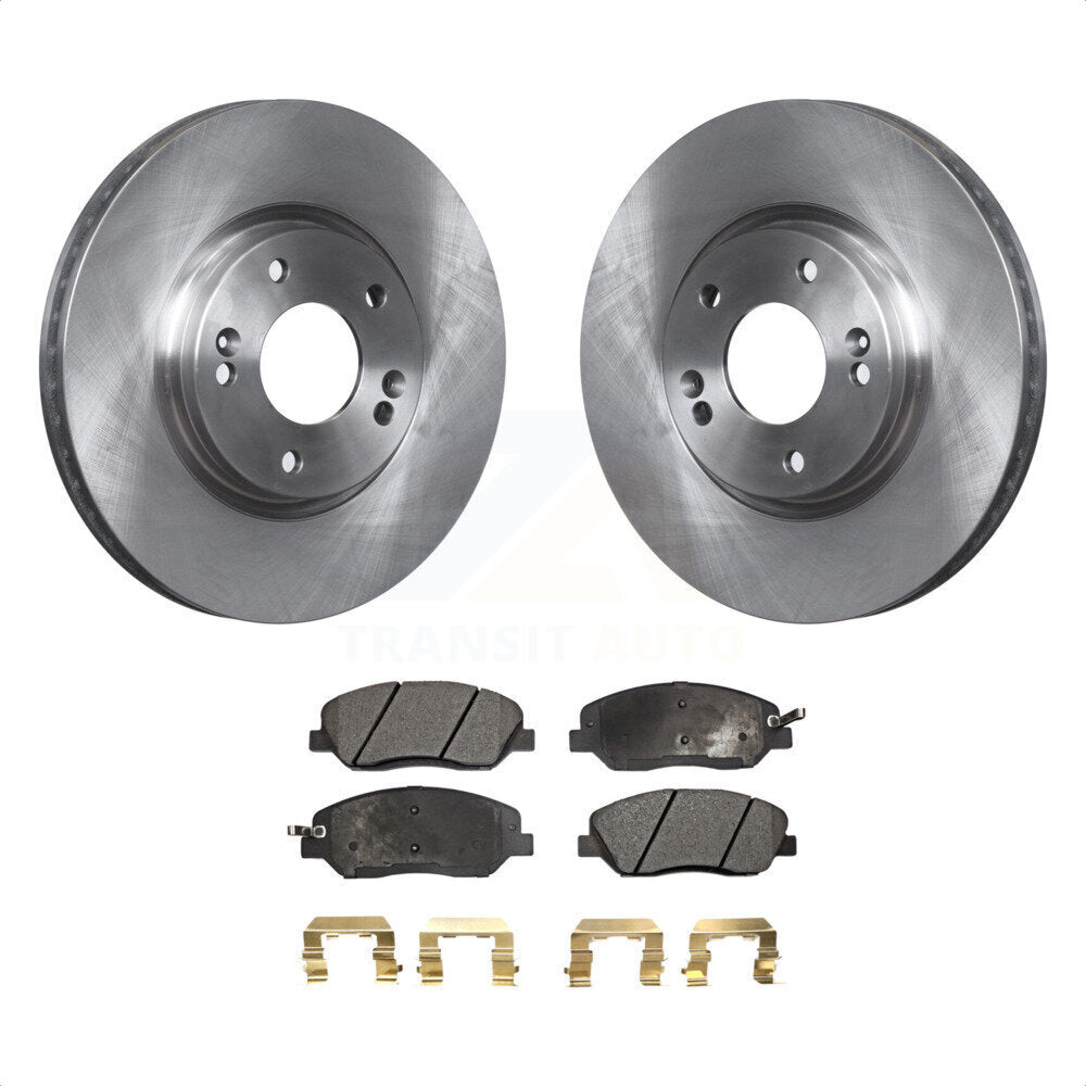 Front Disc Brake Rotors And Semi-Metallic Pads Kit For 2007-2009 Hyundai Santa Fe K8F-100506 by Transit Auto