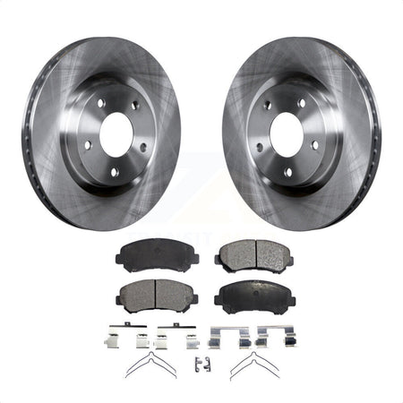 Front Disc Brake Rotors And Semi-Metallic Pads Kit For Nissan Rogue Select K8F-100517 by Transit Auto