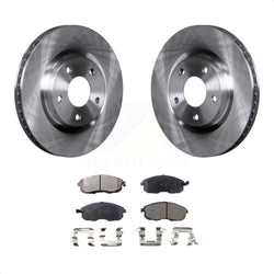 Front Disc Brake Rotors And Semi-Metallic Pads Kit For 2007-2012 Nissan Sentra SE-R K8F-100518