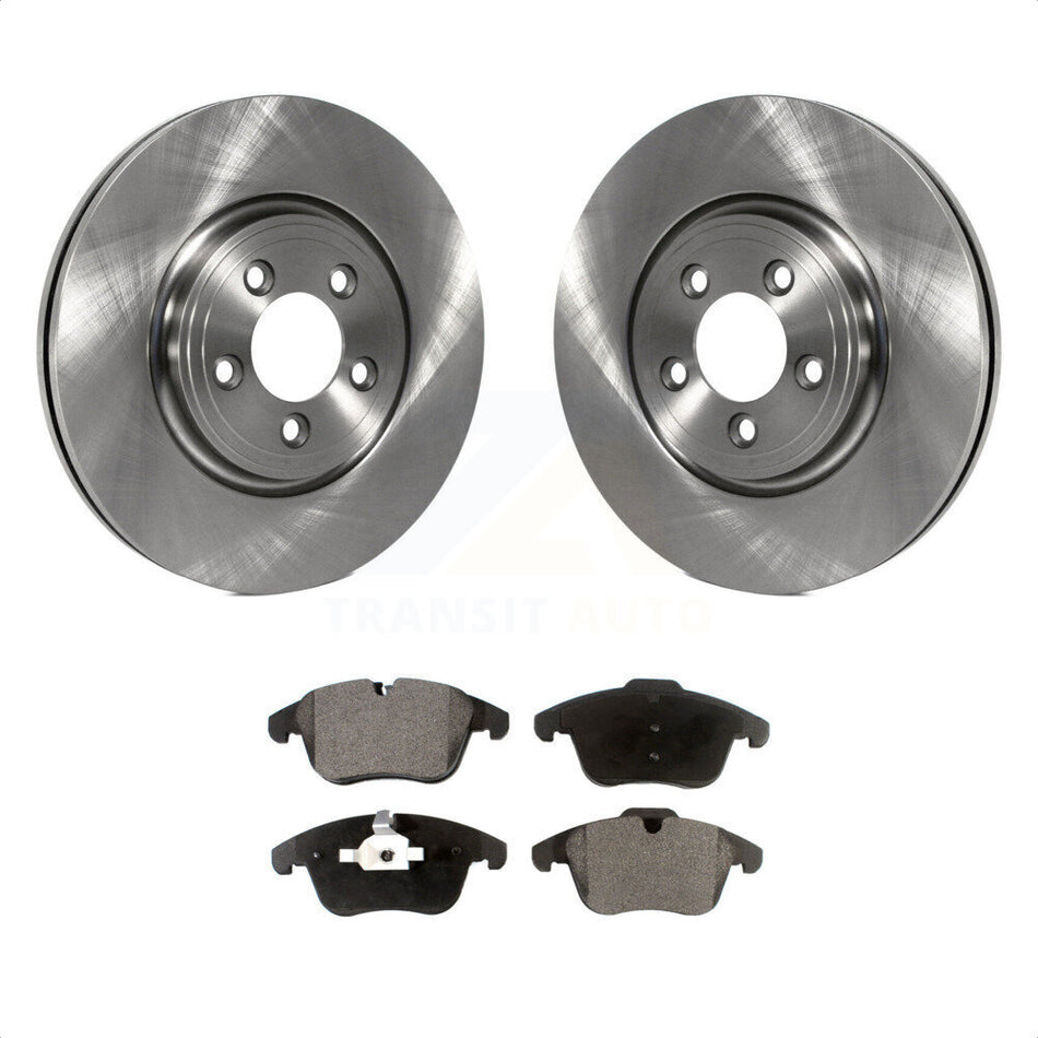 Front Disc Brake Rotors And Semi-Metallic Pads Kit For Jaguar XF S-Type XK XJ8 Vanden Plas K8F-100522 by Transit Auto