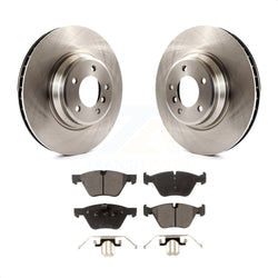 Front Disc Brake Rotors And Semi-Metallic Pads Kit For 2007 BMW 335xi K8F-100524