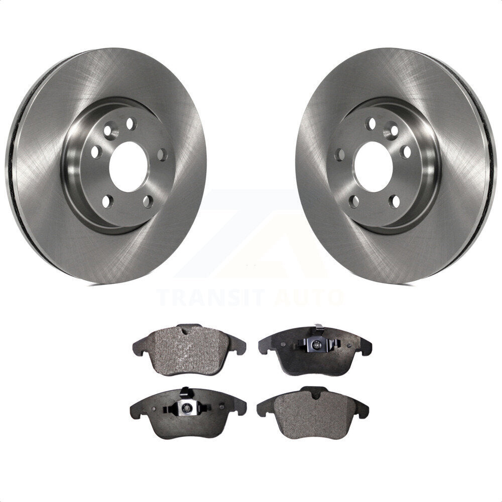 Front Disc Brake Rotors And Semi-Metallic Pads Kit For Volvo S60 XC70 S80 Land Rover Range Evoque V60 V70 K8F-100547 by Transit Auto