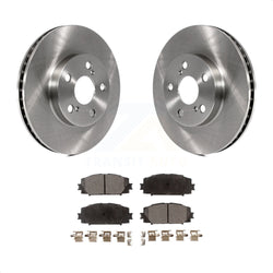Front Disc Brake Rotors And Semi-Metallic Pads Kit For Toyota Prius Lexus CT200h Plug-In K8F-100552