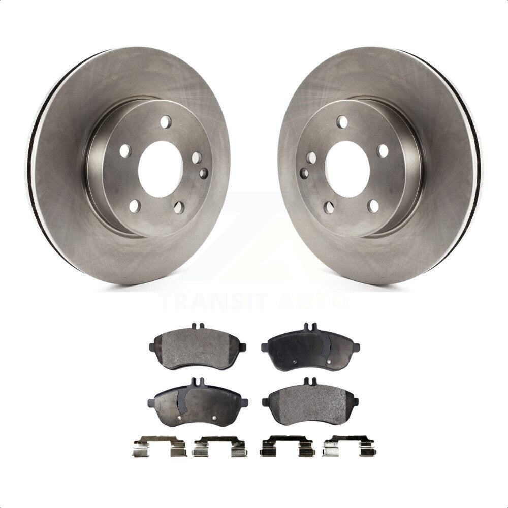 Front Disc Brake Rotors And Semi-Metallic Pads Kit For Mercedes-Benz C300 C250 C230 K8F-100562 by Transit Auto