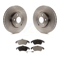 Front Disc Brake Rotors And Semi-Metallic Pads Kit For Mercedes-Benz E350 C300 C350 E400 E250 SLC300 K8F-100564