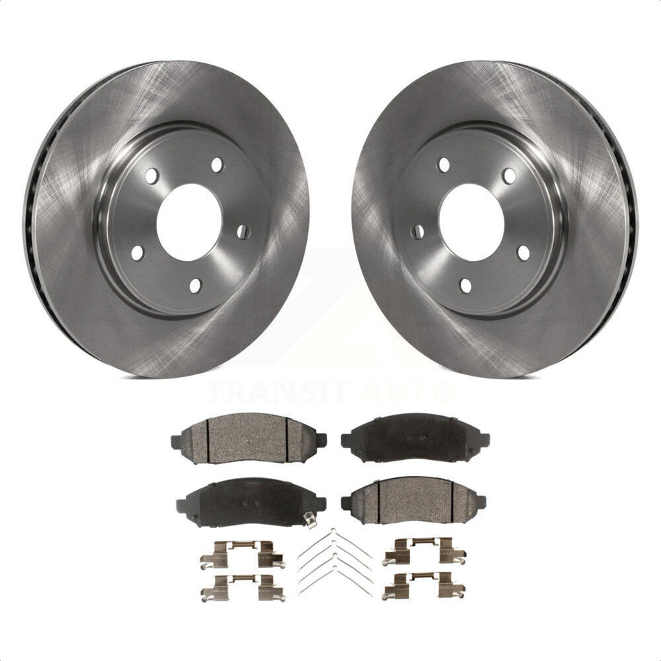 Front Disc Brake Rotors And Semi-Metallic Pads Kit For Nissan NV200 LEAF Chevrolet City Express K8F-100571 by Transit Auto