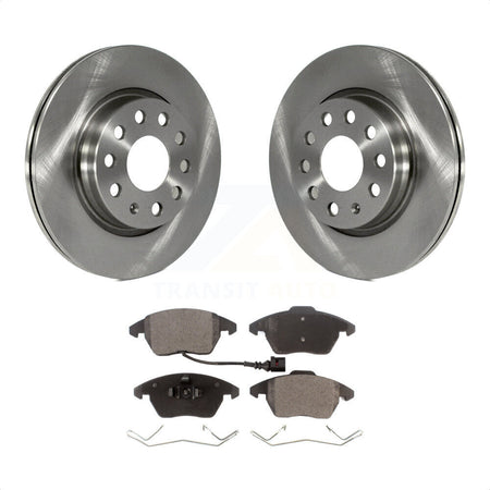 Front Disc Brake Rotors And Semi-Metallic Pads Kit For Volkswagen GTI Audi A3 Quattro With 280mm Diameter Rotor K8F-100583 by Transit Auto