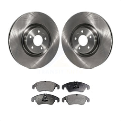 Front Disc Brake Rotors And Semi-Metallic Pads Kit For Audi A6 K8F-100585