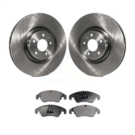 Front Disc Brake Rotors And Semi-Metallic Pads Kit For Audi A6 K8F-100585 by Transit Auto