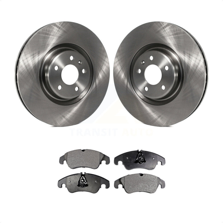 Front Disc Brake Rotors And Semi-Metallic Pads Kit For Audi A6 K8F-100585 by Transit Auto