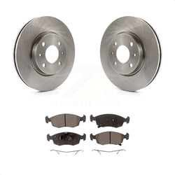 Front Disc Brake Rotors And Semi-Metallic Pads Kit For Fiat 500 K8F-100589