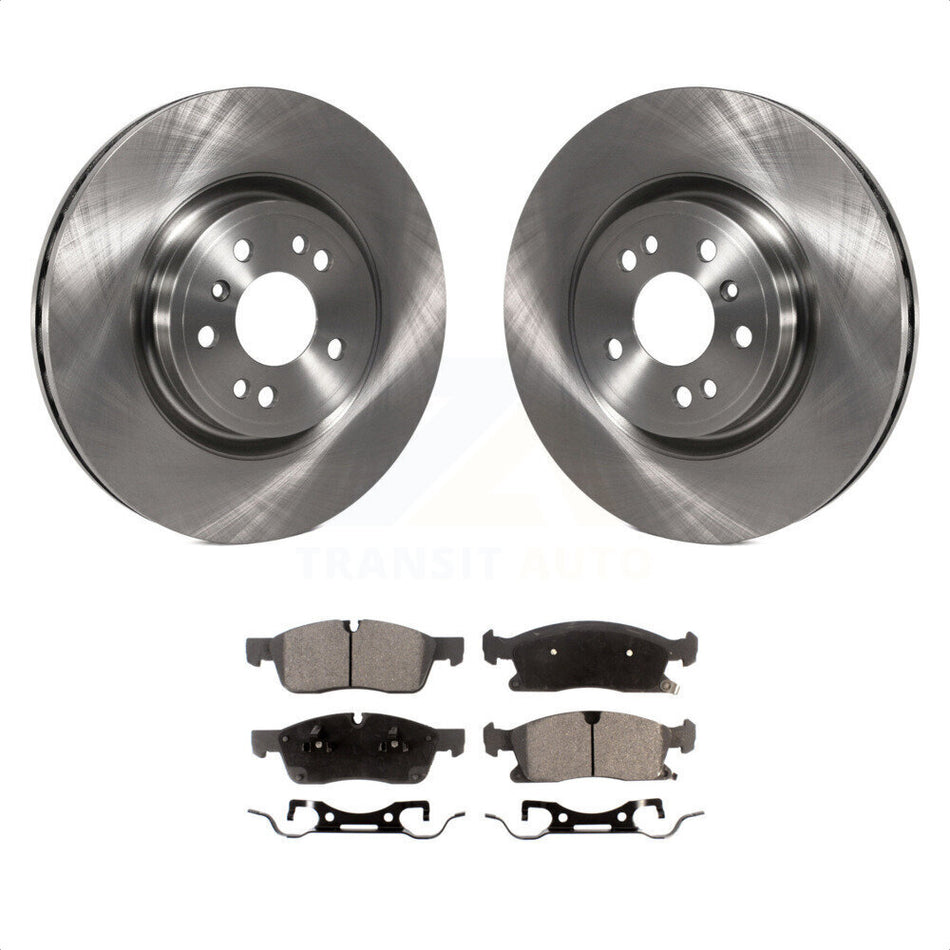 Front Disc Brake Rotors And Semi-Metallic Pads Kit For Mercedes-Benz ML350 GLE350 ML250 GLE300d K8F-100601 by Transit Auto