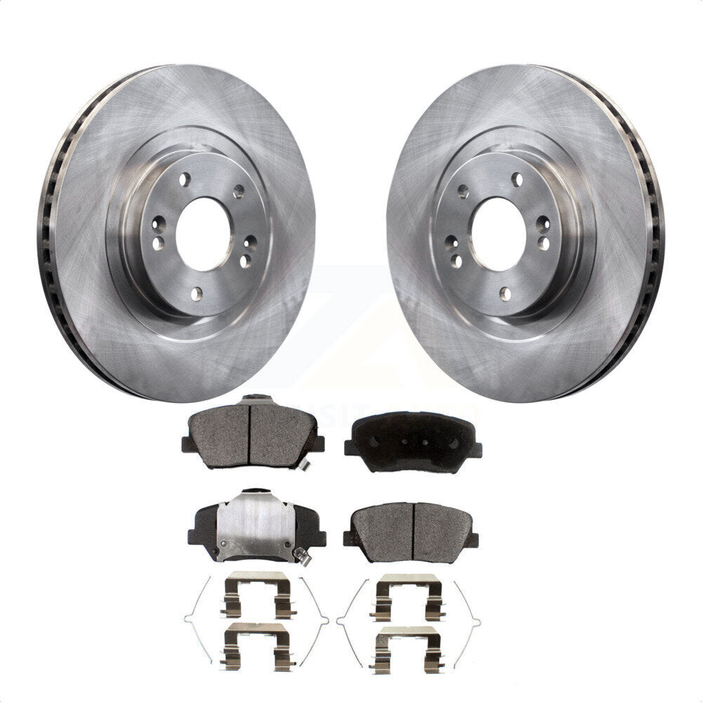 Front Disc Brake Rotors And Semi-Metallic Pads Kit For Kia Sorento Hyundai Santa Fe Sport K8F-100606 by Transit Auto