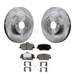Front Disc Brake Rotors And Semi-Metallic Pads Kit For Kia Sorento Hyundai Santa Fe Sport K8F-100606
