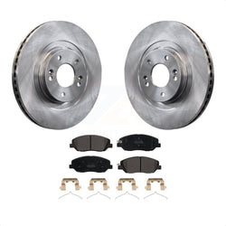 Front Disc Brake Rotors And Semi-Metallic Pads Kit For Hyundai Santa Fe XL K8F-100607