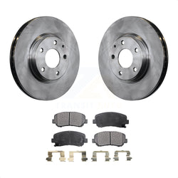 Front Disc Brake Rotors And Semi-Metallic Pads Kit For 2013-2015 Mazda CX-5 K8F-100608