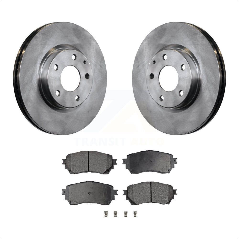 Front Disc Brake Rotors And Semi-Metallic Pads Kit For Mazda 6 K8F-100609 by Transit Auto