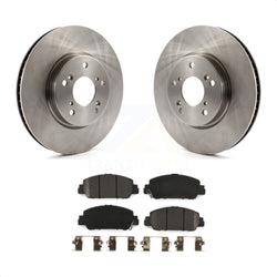 Front Disc Brake Rotors And Semi-Metallic Pads Kit For Honda Accord K8F-100611