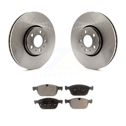 Front Disc Brake Rotors And Semi-Metallic Pads Kit For 2003-2014 Volvo XC90 With 328mm Diameter Rotor K8F-100614