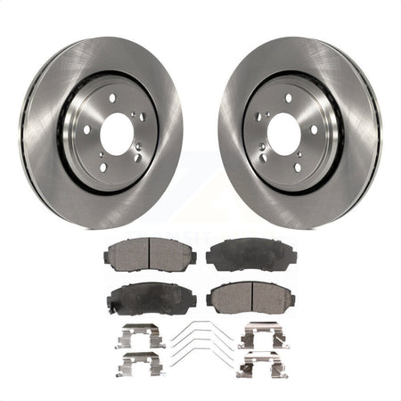 Front Disc Brake Rotors And Semi-Metallic Pads Kit For Honda Odyssey Passport K8F-100615 by Transit Auto