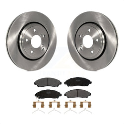 Front Disc Brake Rotors And Semi-Metallic Pads Kit For Honda Pilot Acura MDX Ridgeline K8F-100616