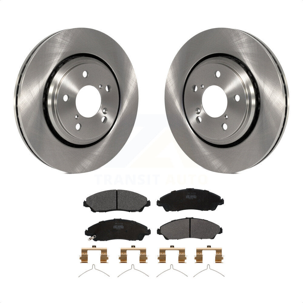 Front Disc Brake Rotors And Semi-Metallic Pads Kit For Honda Pilot Acura MDX Ridgeline K8F-100616 by Transit Auto