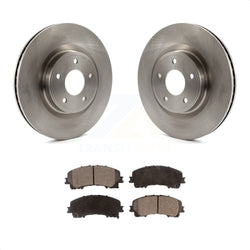 Front Disc Brake Rotors And Semi-Metallic Pads Kit For INFINITI Q50 QX50 Q60 K8F-100618