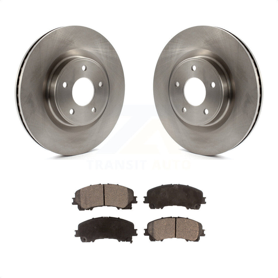 Front Disc Brake Rotors And Semi-Metallic Pads Kit For INFINITI Q50 QX50 Q60 K8F-100618 by Transit Auto