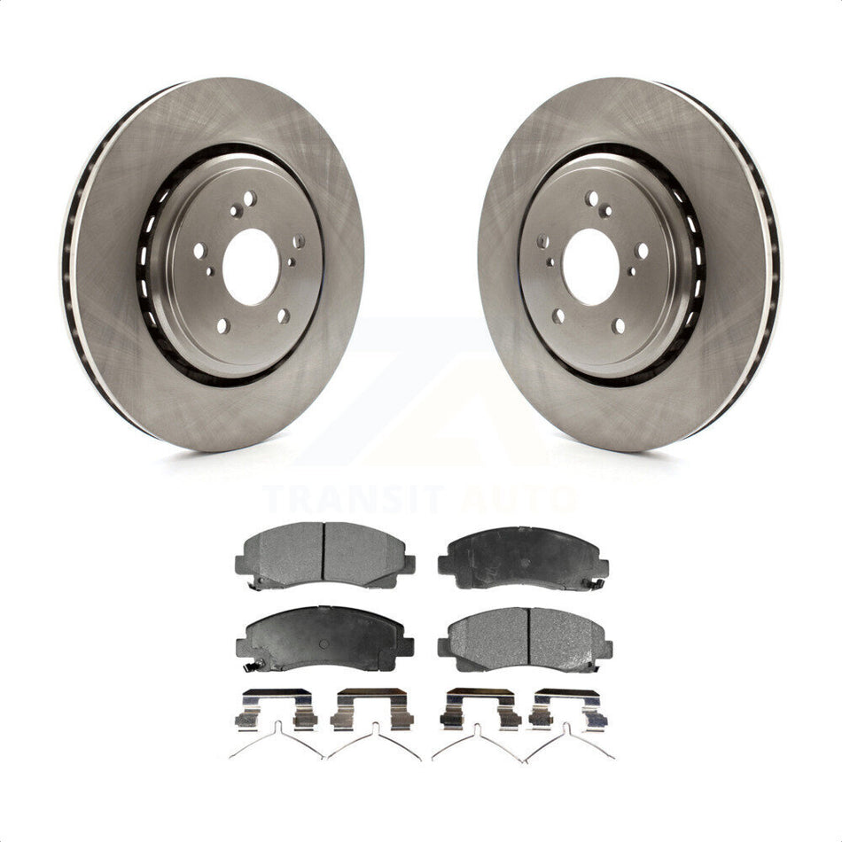 Front Disc Brake Rotors And Semi-Metallic Pads Kit For 2015-2020 Acura TLX K8F-100619 by Transit Auto