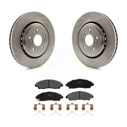 Front Disc Brake Rotors And Semi-Metallic Pads Kit For 2014-2016 Acura MDX K8F-100620