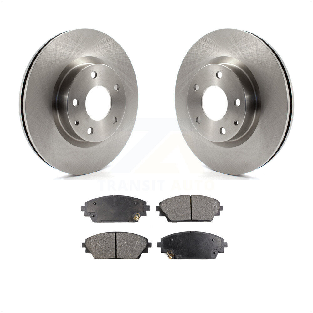 Front Disc Brake Rotors And Semi-Metallic Pads Kit For Mazda 3 CX-3 Sport K8F-100624 by Transit Auto