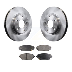 Front Disc Brake Rotors And Semi-Metallic Pads Kit For 2016-2021 Mazda CX-3 FWD K8F-100627