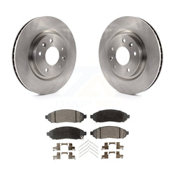 Front Disc Brake Rotors And Semi-Metallic Pads Kit For 2015 Nissan LEAF Vehicles Manufactured In Japan K8F-100630