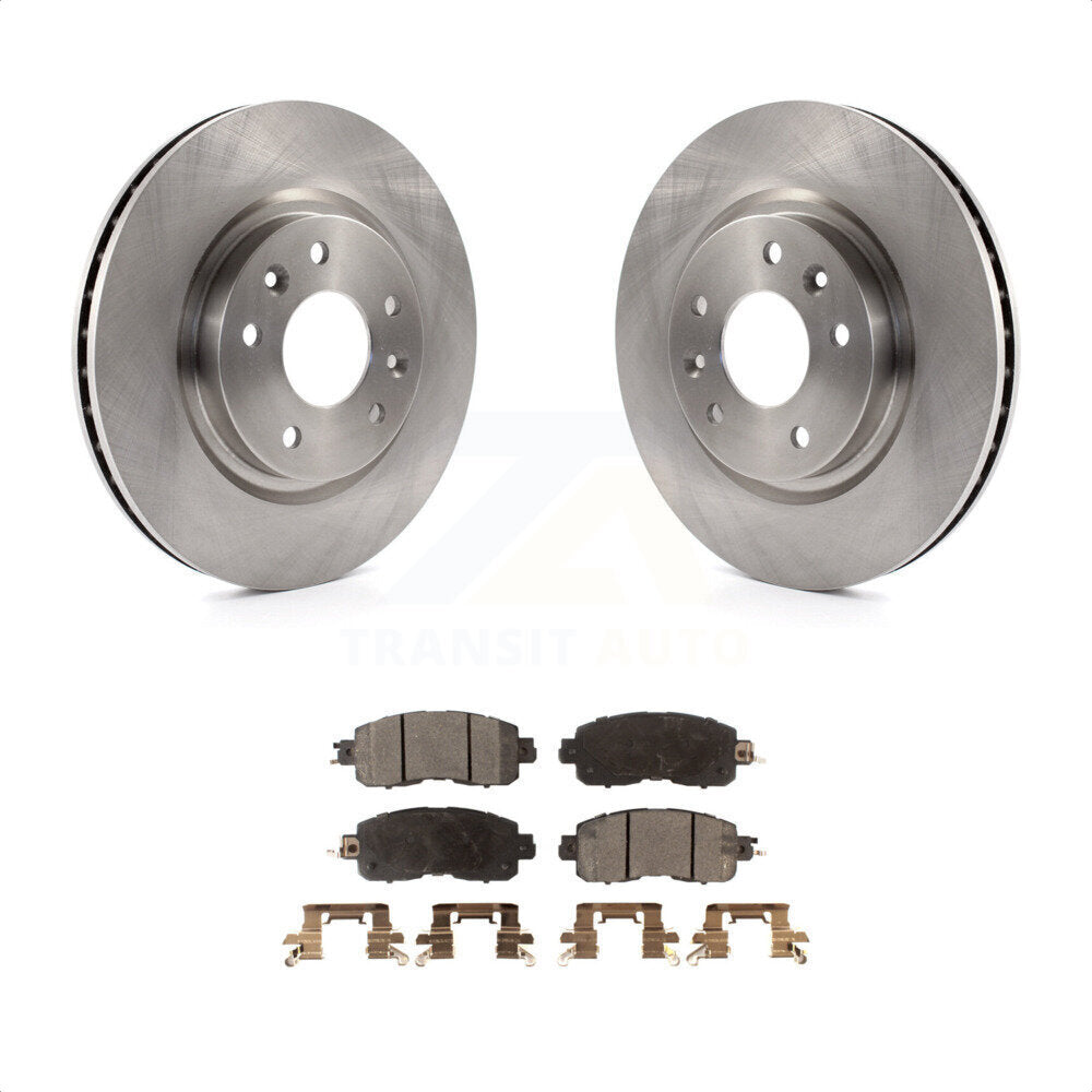 Front Disc Brake Rotors And Semi-Metallic Pads Kit For Nissan LEAF K8F-100631 by Transit Auto