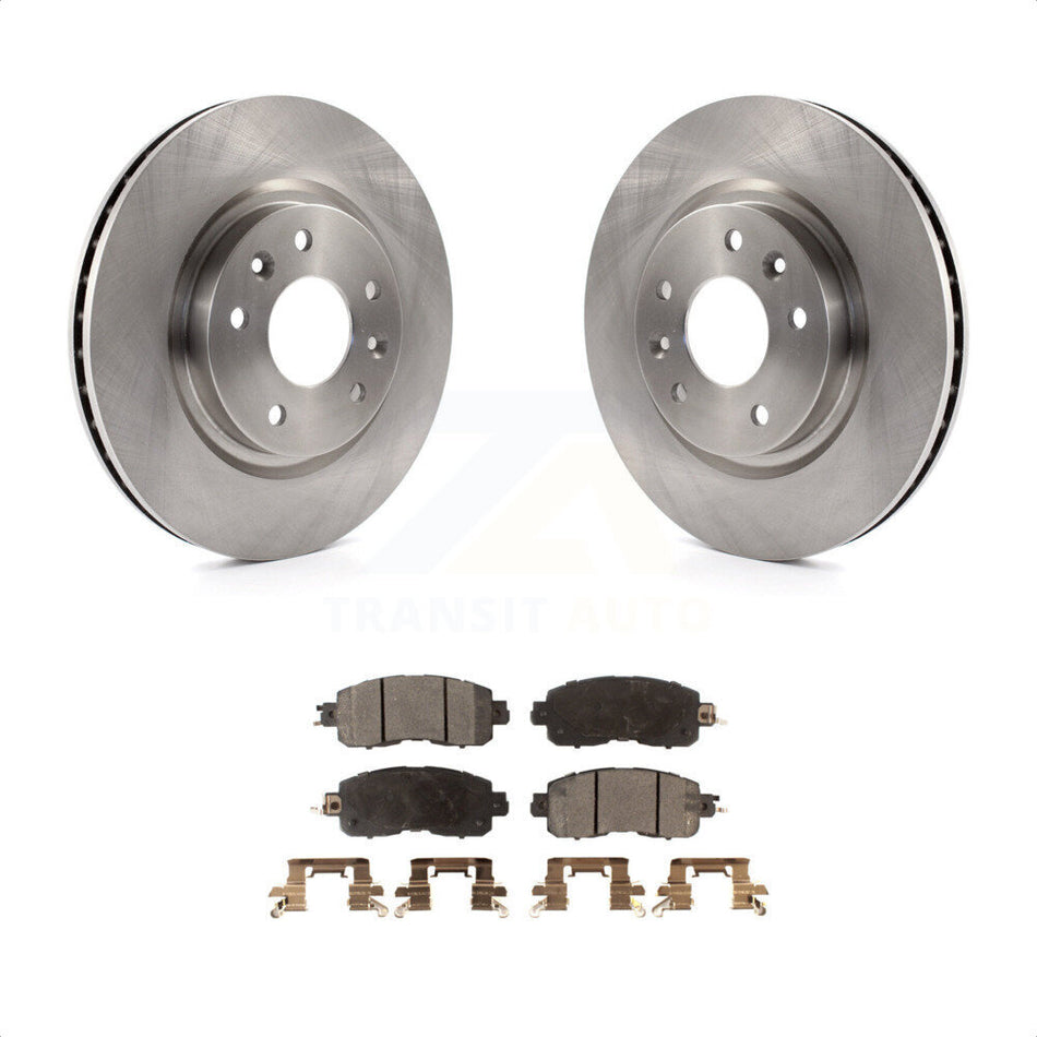 Front Disc Brake Rotors And Semi-Metallic Pads Kit For Nissan LEAF K8F-100631 by Transit Auto