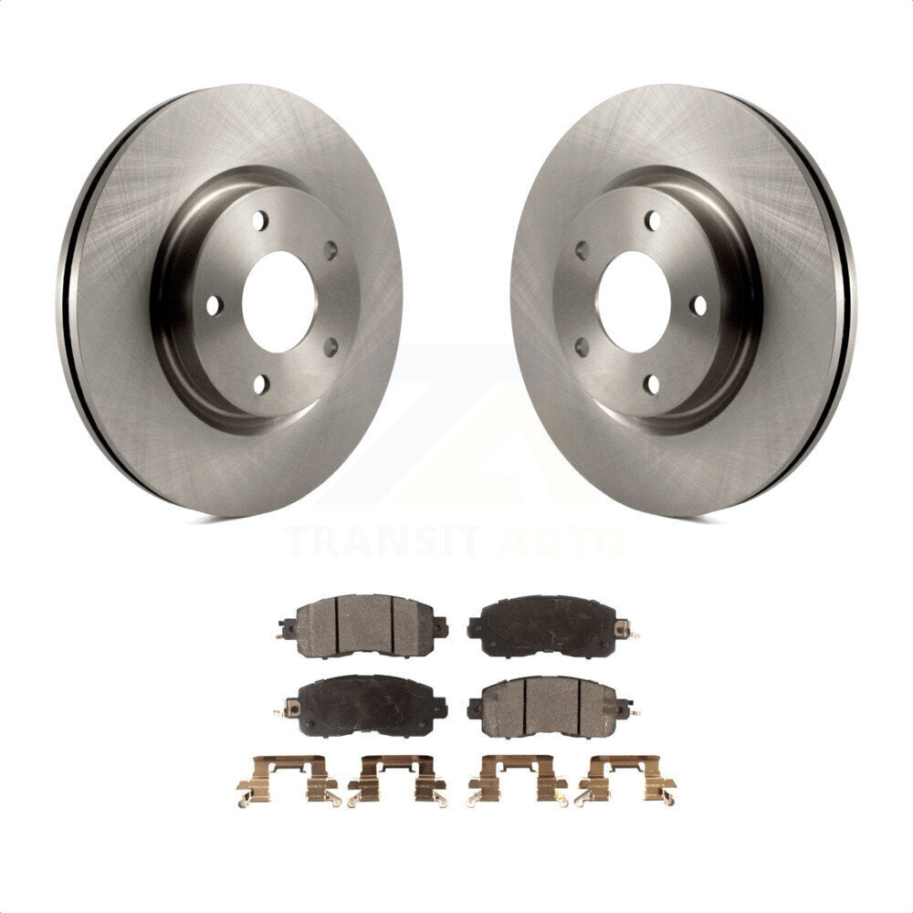 Front Disc Brake Rotors And Semi-Metallic Pads Kit For Nissan Altima K8F-100635 by Transit Auto