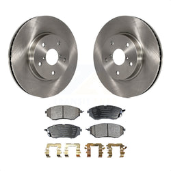 Front Disc Brake Rotors And Semi-Metallic Pads Kit For 2015 Subaru Legacy 2.5L K8F-100637