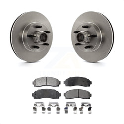 Front Disc Brake Rotors Hub Assembly And Semi-Metallic Pads Kit For Ford Ranger Mazda B2300 B3000 B4000 K8F-100678