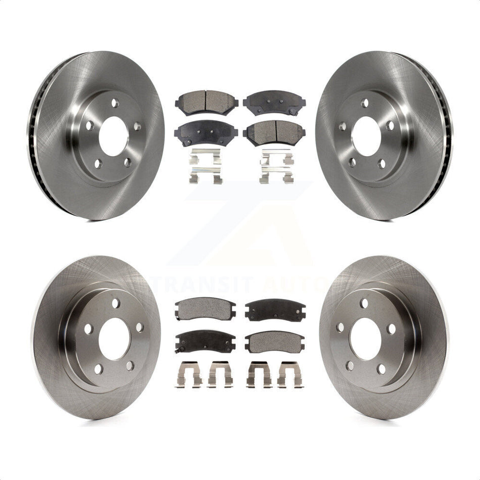 Front Rear Disc Brake Rotors And Semi-Metallic Pads Kit For Buick LeSabre Park Avenue Pontiac Bonneville Oldsmobile Aurora Cadillac Eldorado K8F-100722 by Transit Auto